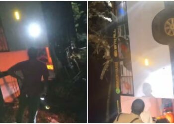 നാടകസംഘം സഞ്ചരിച്ച മിനി ബസ് മറഞ്ഞു അപകടം; രണ്ട് പേർക്ക് ദാരുണാന്ത്യം, 12 പേർക്ക് പരിക്ക്