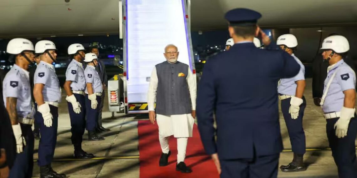 G20 ഉച്ചകോടി; പ്രധാനമന്ത്രി ബ്രസീലിൽ, വൻ സ്വീകരണം