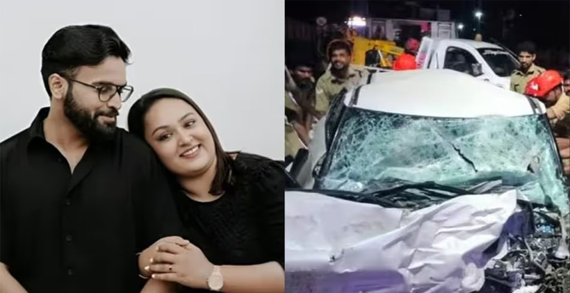 കാർ തീർഥാടകരുടെ ബസിലേക്ക് ഇടിച്ചു കയറി; മരണപ്പെട്ടത് നവദമ്പതിമാരുൾപ്പെടെ നാലുപേർ; മലേഷ്യയിൽ മധുവിധു ആഘോഷിച്ചശേഷം വീട്ടിലേക്കുള്ള യാത്ര കണ്ണീരോർമ്മയായി