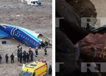 അതിഭീകരം!  അപകടത്തിന് മുമ്പും ശേഷവും.. കസാക്കിസ്ഥാനിൽ  തകർന്ന വിമാനത്തിൽ നിന്നുള്ള ദൃശ്യങ്ങൾ പുറത്ത്