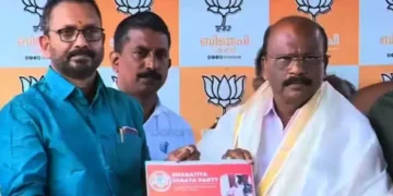 ബിജെപി അംഗത്വം സ്വീകരിച്ച് മധു മുല്ലശ്ശേരി