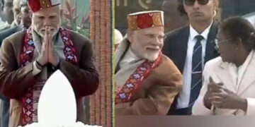 മുൻ പ്രധാനമന്ത്രി അടൽ ബിഹാരി വാജ്പേയിക്ക്   നൂറാം ജന്മവാർഷികത്തിൽ ആദരാഞ്ജലി അർപ്പിച്ച് രാഷ്ട്രപതി ദ്രൗപതി മുർമുവും പ്രധാനമന്ത്രി നരേന്ദ്ര മോദിയും