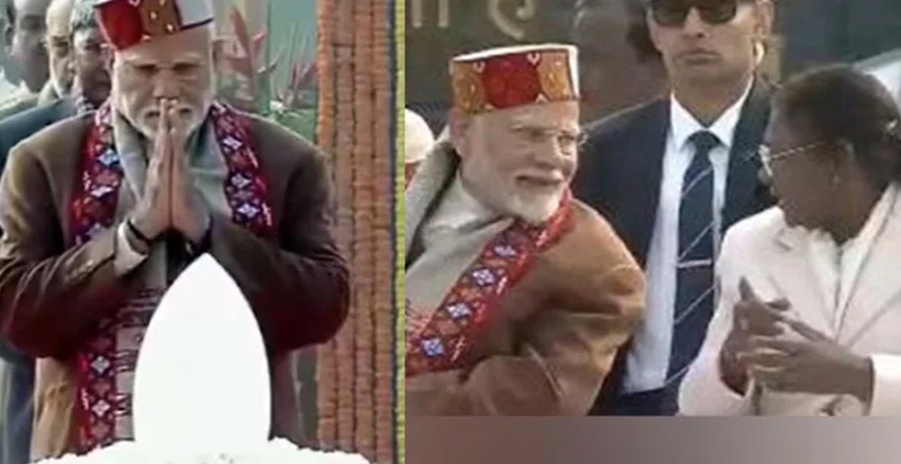 മുൻ പ്രധാനമന്ത്രി അടൽ ബിഹാരി വാജ്പേയിക്ക് നൂറാം ജന്മവാർഷികത്തിൽ ആദരാഞ്ജലി അർപ്പിച്ച് രാഷ്ട്രപതി ദ്രൗപതി മുർമുവും പ്രധാനമന്ത്രി നരേന്ദ്ര മോദിയും